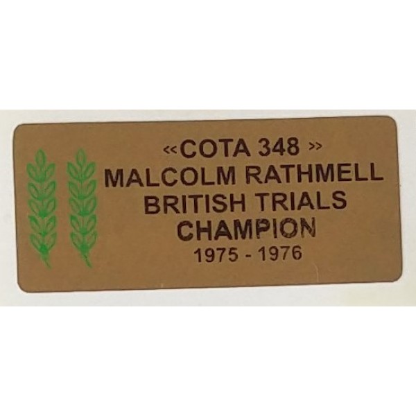 Adesivo Serbatoio MONTESA (Cota 348 Rathmell)